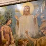 ...ispirata dallo stesso Ges�, che compare alle sue spalle nella sua candida veste e con le braccia aperte